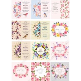 Wedding Invitation Clipart Set - 12 Elegant s