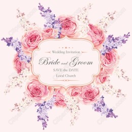 Bride and Groom Wedding Invitation