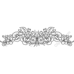 Elegant Floral Border