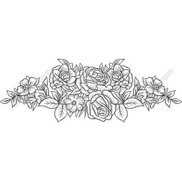 Floral Line Art: Roses & Flowers