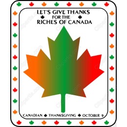 Canadian Thanksgiving Maple Leaf