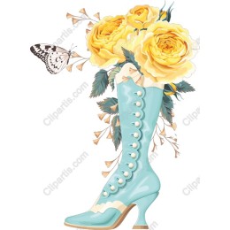 Floral Elegance High-Heeled Boot