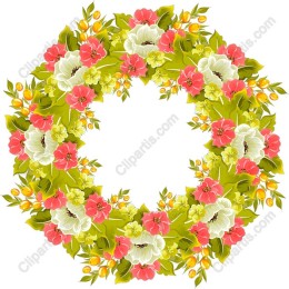 Vibrant Floral Wreath
