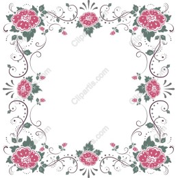 Exquisite Floral Frame