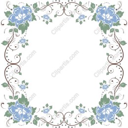 Floral Elegance Border
