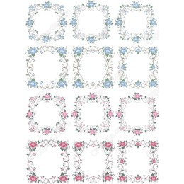 Floral Decorative Frame Set