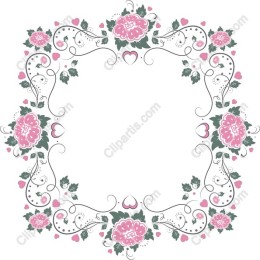 Floral Elegance Decorative Frame