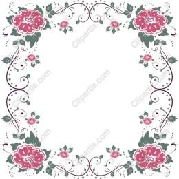 Elegant Floral Frame