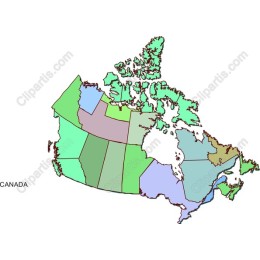 Canadian Provinces and Territories Map