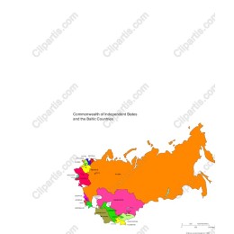 Vibrant Map of CIS and Baltic Countries