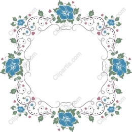 Elegant Floral Frame