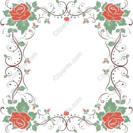 Elegant Rose Border