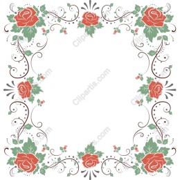 Floral Rose Frame