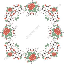 Elegant Floral Frame