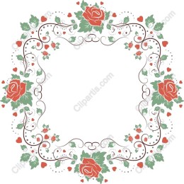 Elegant Vintage Floral Frame