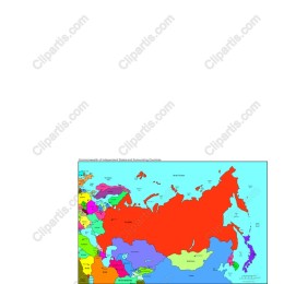 CIS Map - Commonwealth of Independent States and Surroundings