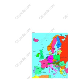 Map of Europe - Vibrant and Detailed