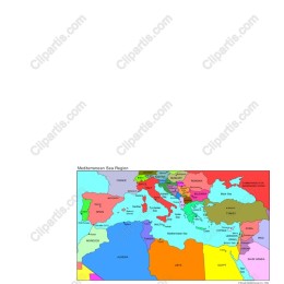 Mediterranean Sea Region Map