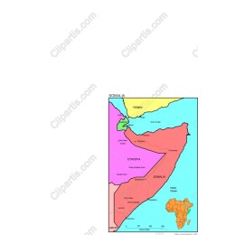 Horn of Africa Map - Educational Graphic