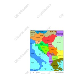 Yugoslavia Map - Educational & Creative Use