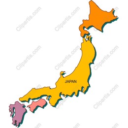 Vibrant Japan Map