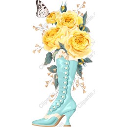 Whimsical Floral Boot