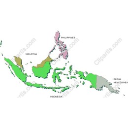 Southeast Asia Detailed Map