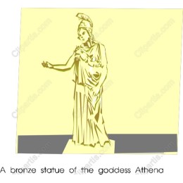 Bronze Athena Statue