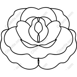 Stylized Floral Line Art