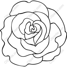 Elegant Line Art Rose