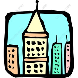 Whimsical Urban Skylinework