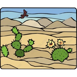 Vibrant Desert Cactus