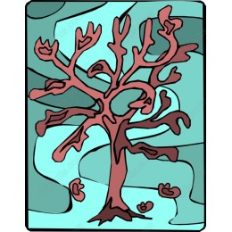 Whimsical Coral Tree