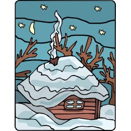 Whimsical Winter Cabin