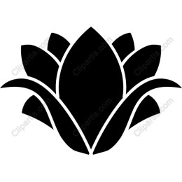 Stylized Black Flower