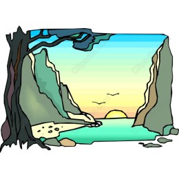 Tranquil Beach Sunset