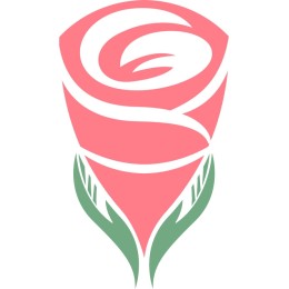 Stylized Pink Rose