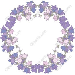 Elegant Floral Wreath - Sweet Pea