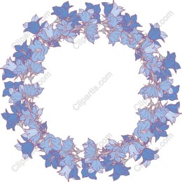 Elegant Blue Ivy Wreath