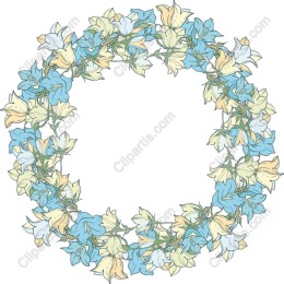 Elegant Floral Wreath in Soft Colors