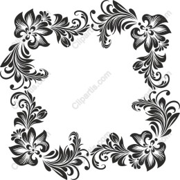 Elegant Floral Frame