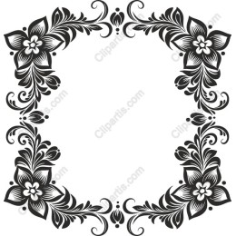 Floral Frame - Elegant Decorative Border