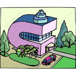 Whimsical Pink Building