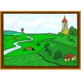 Charming Countryside Landscape
