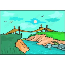 Charming Rustic Bridge Landscape