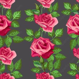 Elegant Pink Rose Floral Pattern