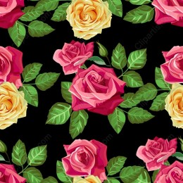 Vibrant Floral Rose Pattern