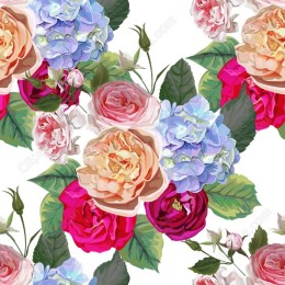 Elegant Floral - Roses and Hydrangeas