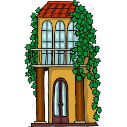Charming Ivy-Covered House