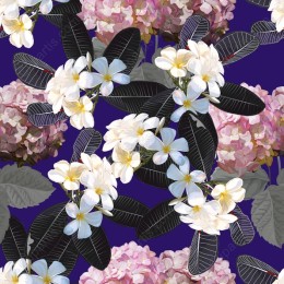 Captivating Floral Fusion: White Flowers and Hydrangeas